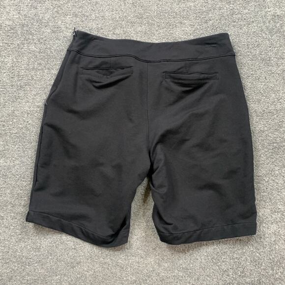 Under Armour Shorts Womens M Medium Black Fitted Side Zip 9 In Inseam Pockets - Picture 9 of 11